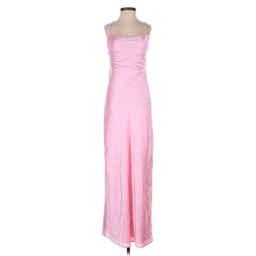 Show Me Your Mumu Dani Slip Dress in Light Pink Luxe Satin XXL - Picture 5 of 8